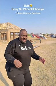 Sir Wicknell chivayo at Village house before taking the Choppa at 4pm