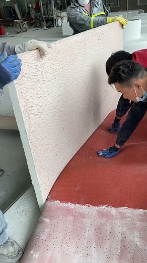 Light-transmitting concrete sheet production