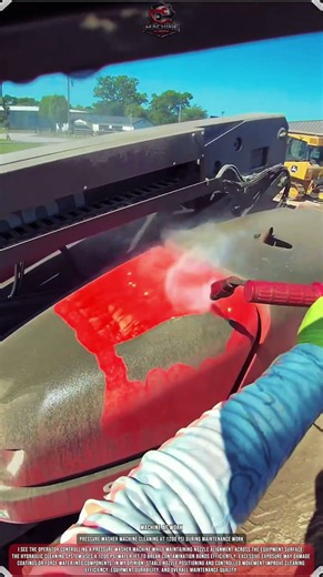 Pressure Washer Machine Cleaning at 1200 PSI During Maintenance Work