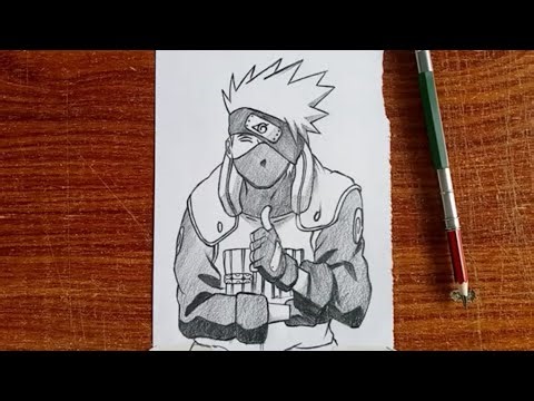 How to Draw Kakashi from Naruto | Easy Step by Step Tutorial for Beginners