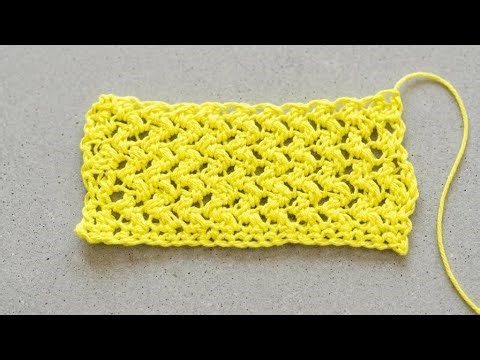 Easy one Row Repeat Crochet Stitch for blankets,Dishcloth
