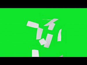 Papers Falling Animation Green Screen Free Download- Falling Papers Sheets Black Screen No Copyright