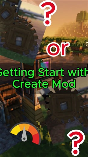 Getting Start With Create Mod #minecraft #minecraftbuilding Pt.1 #minecraftrealistic #shorts