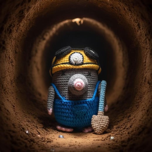 Dudley the Mole Crochet Pattern – Cute Amigurumi Mole PDF - Etsy Australia