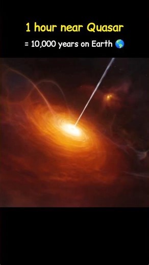 1 Hour Here = 10,000 Years on Earth 🌌⏳ #space #spacetime #science