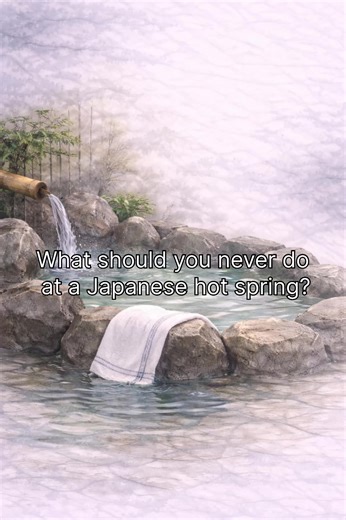 What Should You Never Do at a Japanese Hot Spring? #Japan #JapanCulture #Shorts #CapCut #VNVideoEditor