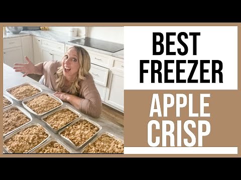 EASY Freezer Apple Crisp (With Double-the-Crisp Topping!)