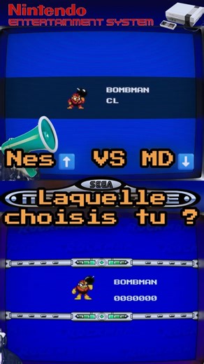 Mega Man – Bomb Man level begins: NES vs Mega Drive… it explodes right from the start? 💣🔥