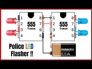 Police LED Flasher Circuit