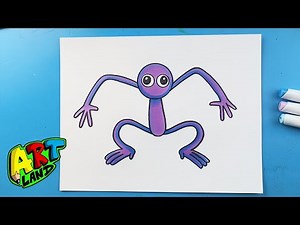 How to Draw Purple from Rainbow Friends