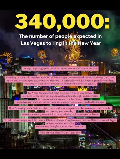 Las Vegas New Year's Eve Expectations for 2025