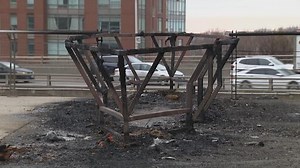 Iconic Toronto red canoe sculpture destroyed in fire
