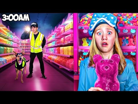 My Daughter Survives Overnight In A Candy Store