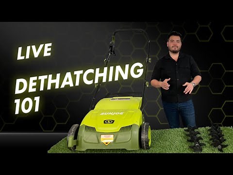 Dethatching 101: How to use the Sun Joe AJ805E / AJ801E / 24V-X2-DTS15 dethatcher / Lawn Care tips