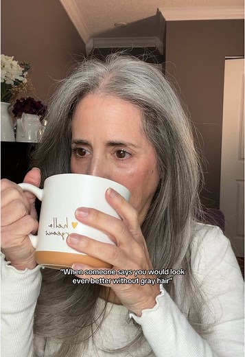 The amount of times us silver sisters have probably heard someone say that 😂 Gray hair girlies where are you at?! What’s the craziest thing someone has commented on your videos showing your hair?! #grayhaircontent #aginggracefully #grayhair #silversisters #silverhair #grayhairdontcare #naturalhair