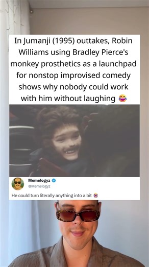 In Jumanji (1995) outtakes, Robin Williams couldn’t stop improving 😂