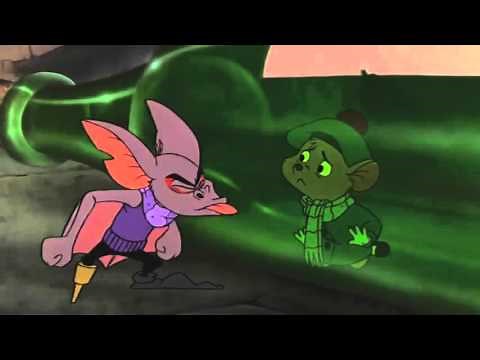 The Great Mouse Detective Ratigan tries to kill Fidget HD