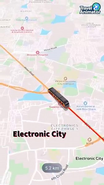 Bengaluru Metro Yellow Line Route Map | Namma Metro Expansion 2025 #shorts