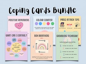 Coping Cards Bundle, Anxiety Relief, Self Esteem (digital Download) - Etsy UK