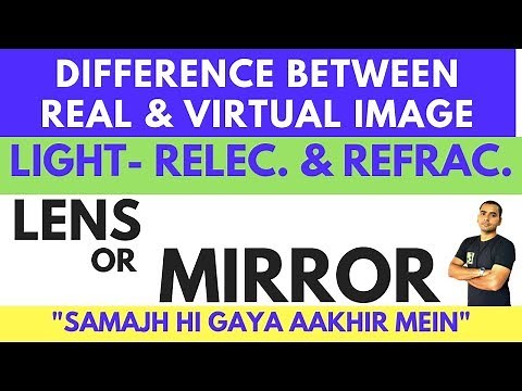 WHAT IS THE DIFFERENCE BETWEEN REAL AND VIRTUAL IMAGE.. LIGHT