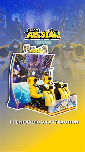 ASI World on Instagram: "Here comes the next big VR attraction, ALL-STAR VR. Assassin’s Creed, Splinter Cell, Just Dance, and Far Cry, now all famous characters in one epic VR attraction! With stunning motion, cinematic visuals, and multiplayer action, ALL-STAR VR is built to thrill and earn. Reach out to us for more details! #ASI #VR #AllStarVR #vrattraction"