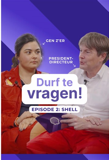 Wat gebeurt er als een Gen Z’er en de CEO van hetzelfde bedrijf — in dit geval SHELL — écht met elkaar in gesprek gaan? Welkom bij onze nieuwe serie: Durf te vragen. In deze eerste aflevering gaan Alesshya (operator) en Frans (president-directeur) van SHELL met elkaar in gesprek. 👉 Bekijk de volledige video op YouTube. Link in bio. #shell #durftevragen #ceo #doorpakkers #yt