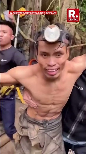 Rescue Workers Save Four Villagers Stuck In Flooded Cave, Search For 2 Still Ongoing | Laos
