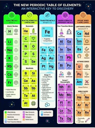 the interactive key to discover elements in the periodic table #periodic table