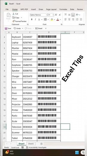 Barcode Generator in Excel | Create Barcodes Automatically (Easy Method)