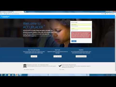 How to Proctor the Accuplacer Test