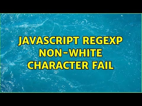 Javascript RegExp Non-white character fail