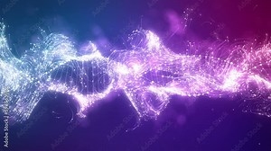 Colorful DNA Helix Strand Animating in and Rotating