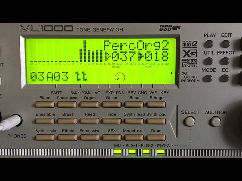 XG音源 YAMAHA MU1000 DEMO -stereo-