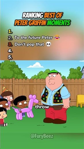 Ranking Best of Peter Griffin Moments