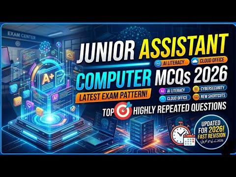 Don't Skip These! Computer MCQs for Junior Assistant 2026|The Only Computer Revision Video You Need