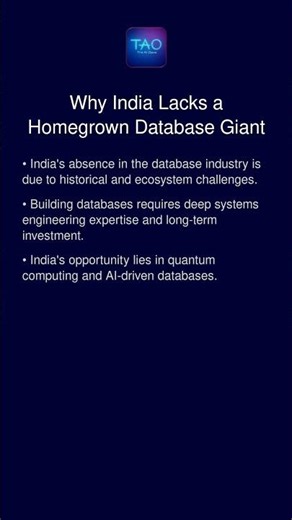 Why India Lacks a Homegrown Database Giant