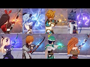 All Bow Genshin Character Animation [Genshin Impact]