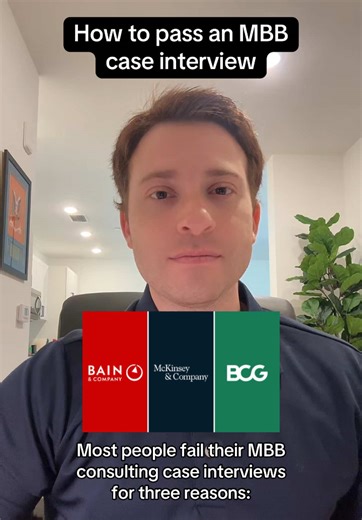 How to pass an MBB consulting case interview #mbb #consulting #mbbconsulting #mckinsey #bcg