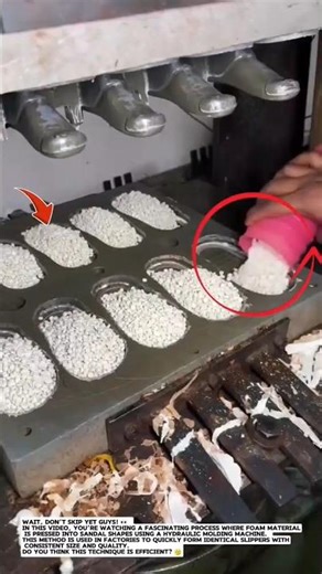 How Factory Machines Make Foam Sandals Instantly! Educational Manufacturing Process.