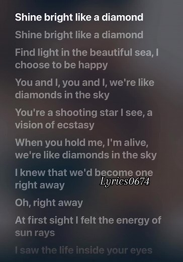 Rihanna - Diamonds (Lyrics0674) | Rihanna's Iconic Performance