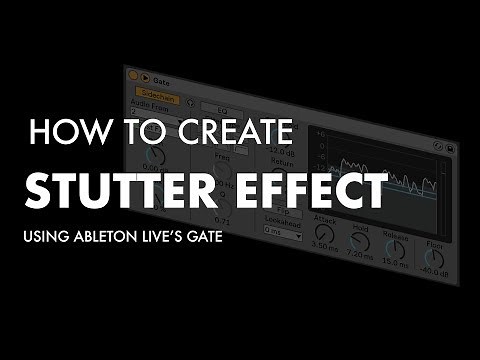 HOW TO MAKE THE STUTTER EFFECT USING ABLETON LIVE.