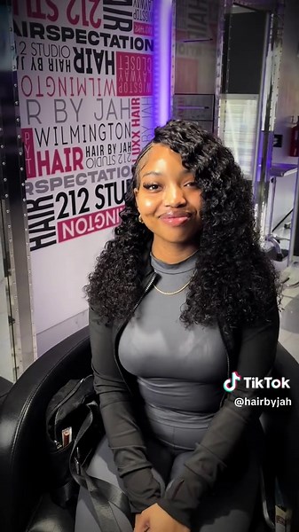 Side part Fulani braids w/ quick weave using 3 bundles of our Malaysian Deep Wave texture Shop with us hairspectation.com #hairinspo #trending #fyp #fulanibraids #hairtok
