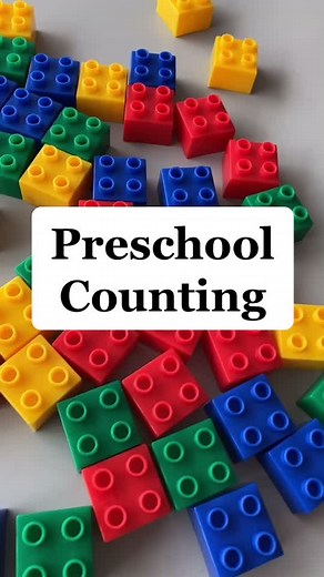 Preschool Counting Activity #activity #math #preschool #counting #learn #fun #blocks #busyhands #teacher #construction
