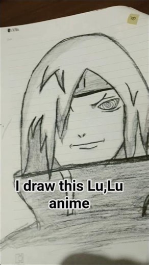 I draw this LU,LU anime #drawing #art #anime #drawingideas #sketch #lulu #KLF