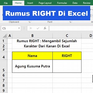 Fungsi Rumus RIGHT Di Excel mengambil sejumlah karakter dari kanan #belajarexcel #tutorialexcel #trikexcel | Suan Tutorial Channel