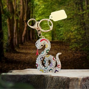 Snake Bling Bag Charm Key Chain (A728)