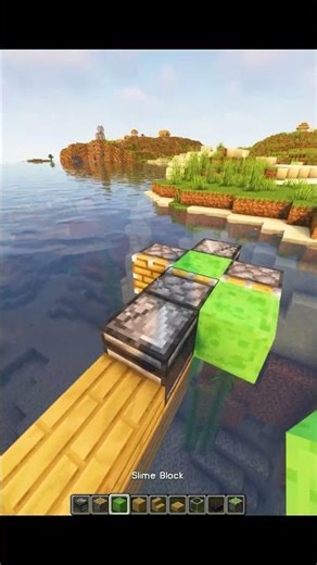 Minecraft Working Motor Boat Moment🚤 #minecraft #shorts