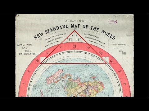 Gleason Flat Earth Map Triangle