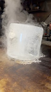 Grilling Giant Ice Block for Cleaning Griddle at Koigokoro, Nagoya | Street Food Recipes