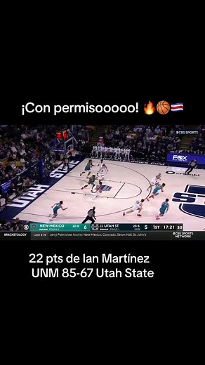 Ian Martínez brilla en victoria de Utah State 85-87 ante New México